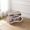 Suvi Modern Cardboard Infinity 2-in-1 Lounge Bed Cat Scratcher with Catnip