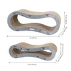 Suvi Modern Cardboard Infinity 2-in-1 Lounge Bed Cat Scratcher with Catnip