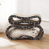 Suvi Infinity 2-in-1 Lounge Bed Scratcher with Catnip, Composition Notebook
