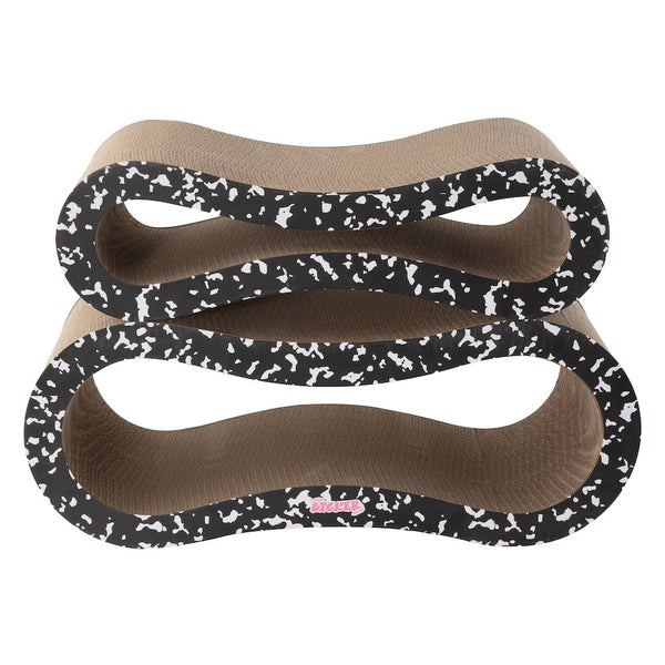 Suvi Infinity 2-in-1 Lounge Bed Scratcher with Catnip, Composition Notebook