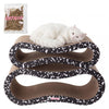 Suvi Infinity 2-in-1 Lounge Bed Scratcher with Catnip, Composition Notebook