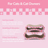 Suvi Cardboard Infinity 2-in-1 Lounge Bed Cat Scratcher with Catnip, Hearts