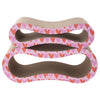 Suvi Cardboard Infinity 2-in-1 Lounge Bed Cat Scratcher with Catnip, Hearts