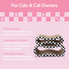 Suvi Cardboard Infinity 2-in-1 Lounge Scratcher with Catnip, Black/White Checker
