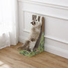 Oliver 23.8" L-Shaped Vertical Cardboard Cat Scratcher, Green Leaf