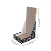 Oliver 23.8" L-Shaped Vertical Cardboard Cat Scratcher, Speckle Black
