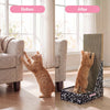 Oliver 23.8" L-Shaped Vertical Cardboard Cat Scratcher, Speckle Black