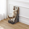 Oliver 23.8" L-Shaped Vertical Cardboard Cat Scratcher, Speckle Black