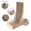 Oliver 23.8" L-Shaped Vertical Cardboard Cat Scratcher, Honey Oak