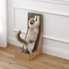 Oliver 23.8" L-Shaped Vertical Cardboard Cat Scratcher, Honey Oak