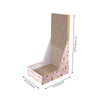 Oliver 23.8" L-Shaped Vertical Cardboard Cat Scratcher, Confetti Pink