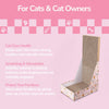 Oliver 23.8" L-Shaped Vertical Cardboard Cat Scratcher, Confetti Pink