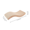 Atlas 17.5" Wave Reversible Cardboard Cat Scratcher, Honey Oat (2 Pack)
