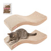 Atlas 17.5" Wave Reversible Cardboard Cat Scratcher, Honey Oat (2 Pack)