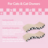 Atlas 17.5" Wave Reversible Cardboard Cat Scratcher, Black Checker (2 Pack)