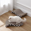 Atlas 17.5" Wave Reversible Cardboard Cat Scratcher, Black Checker (2 Pack)