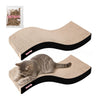 Atlas 17.5" Wave Reversible Cardboard Cat Scratcher, Black (2 Pack)