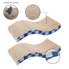 Atlas 17.5" Wave Reversible Cardboard Cat Scratcher, Navy Checker (2 Pack)