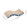 Atlas 17.5" Wave Reversible Cardboard Cat Scratcher, Navy Checker (2 Pack)