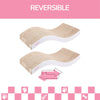 Atlas 17.5" Wave Reversible Cardboard Cat Scratcher, White (2 Pack)