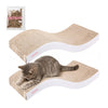 Atlas 17.5" Wave Reversible Cardboard Cat Scratcher, White (2 Pack)