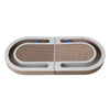Balla 26” Cardboard Cat Scratcher Lounge Pad with Ball, Frosted Mint