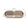 Balla 26” Cardboard Cat Scratcher Lounge Pad with Ball, Almond