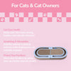 Balla 26” Cardboard Cat Scratcher Lounge Pad with Ball, Sky Blue