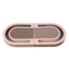 Balla 26” Cardboard Cat Scratcher Lounge Pad with Ball, Blush Pink