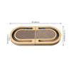 Balla 26” Cardboard Cat Scratcher Lounge Pad with Ball, Better Yellow
