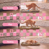 Balla 26” Cardboard Cat Scratcher Lounge Pad with Ball, Better Yellow