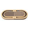 Balla 26” Cardboard Cat Scratcher Lounge Pad with Ball, Better Yellow