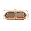 Balla 26” Cardboard Cat Scratcher Lounge Pad with Ball, Tangerine Orange