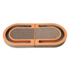 Balla 26” Cardboard Cat Scratcher Lounge Pad with Ball, Tangerine Orange