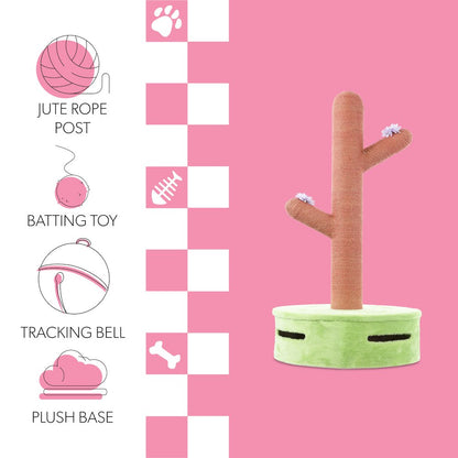 Rosa Modern Jute Cactus Cat Scratching Post