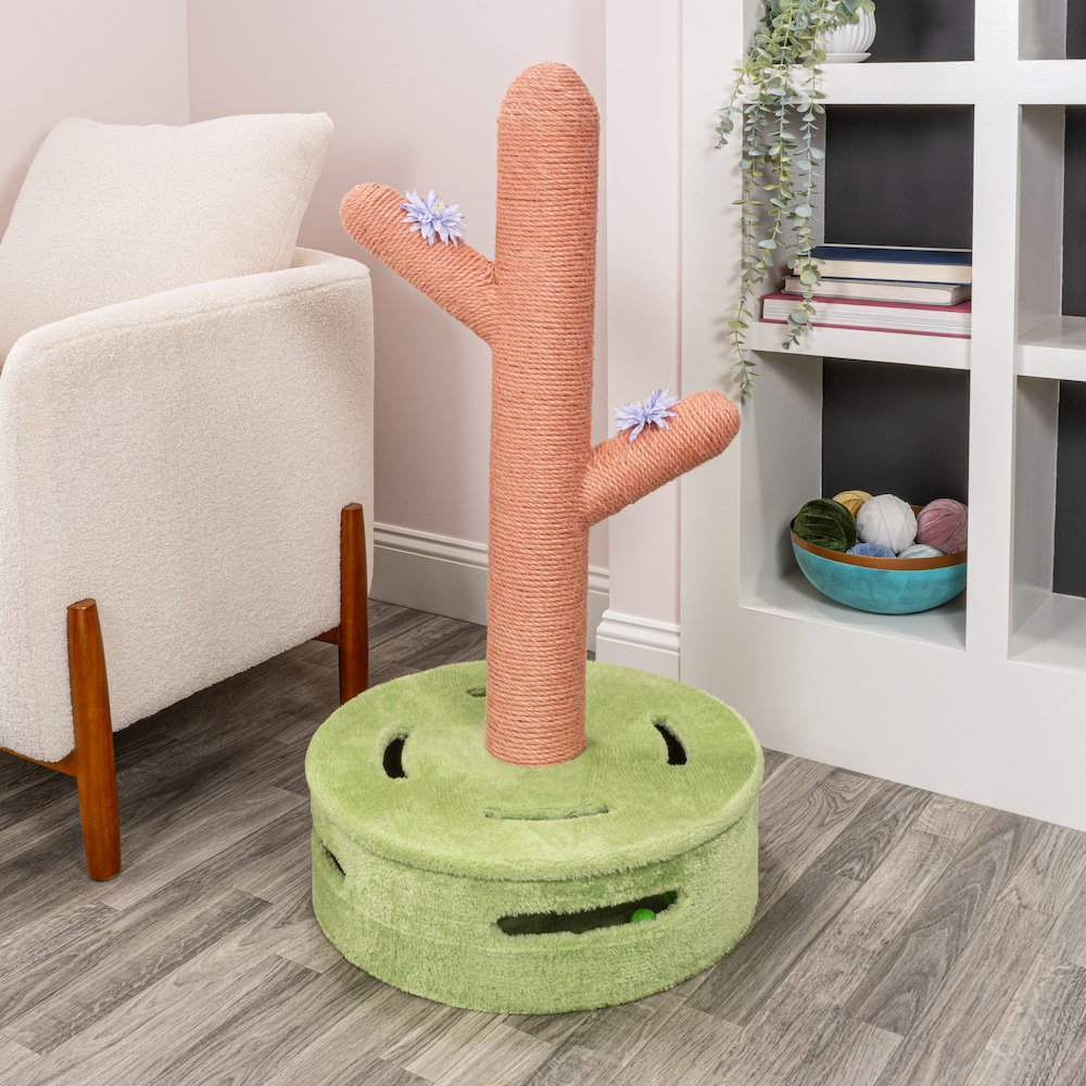Rosa Modern Jute Cactus Cat Scratching Post