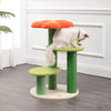 Poppy 3-Tier Modern Jute Flower Cat Tree With Dangling Toy