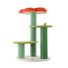 Poppy 3-Tier Modern Jute Flower Cat Tree With Dangling Toy