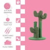 Marfa Modern Jute Triple-Cactus Cat Scratching Post With Fuzzy Toy