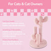 Marfa Modern Jute Triple-Cactus Cat Scratching Post with Fuzzy Toy, Pink