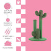 Marfa Modern Jute Triple-Cactus Cat Scratching Post With Fuzzy Toy
