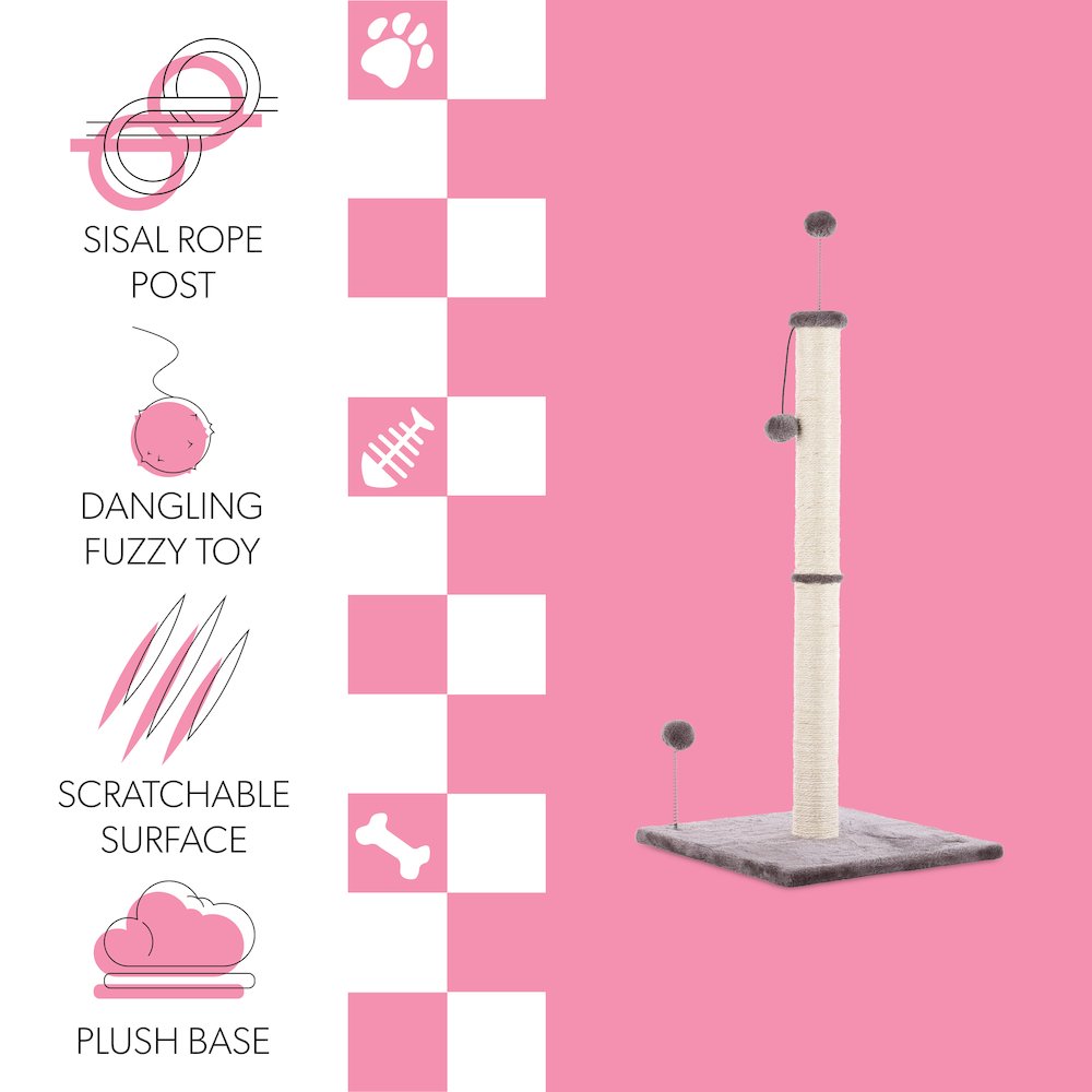 Rylie Farmhouse Sisal Pillar Cat Scratching Post