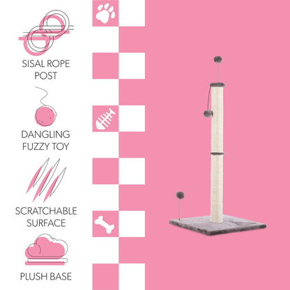 Rylie Farmhouse Sisal Pillar Cat Scratching Post