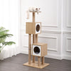 Sawyer 3-Tier Minimalist Jute Cat Tree Condo With Scratching Posts