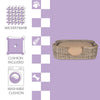 Scallop Tropical Handwoven Rattan Dog Bed With Machine Washable Cushion