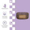 Gigi Modern Bohemian Handwoven Hyacinth Open-Weave Oval Pet Bed