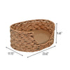 Perri Classic Farmhouse Handwoven Hyacinth Oval Pet Bed