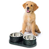 Marbre  Modern Weighted Double Marble and Stainless Steel Bowl 12oz (1.5 Cups)