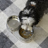 Marbre  Modern Weighted Double Marble and Stainless Steel Bowl 12oz (1.5 Cups)