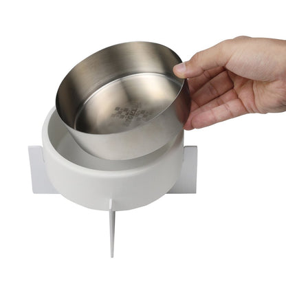 Intersecta  Concrete and Stainless Steel Bowl 16oz (2 Cups) with Metal Stand